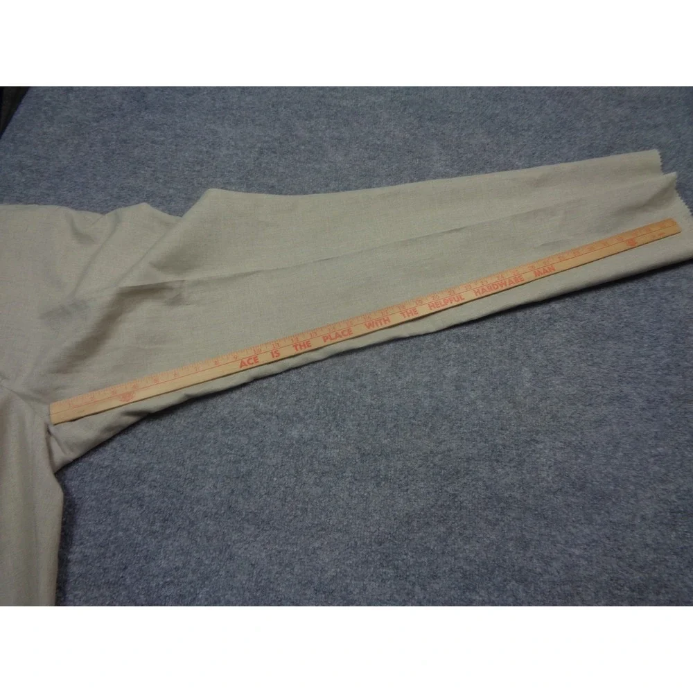 Vtg ORVIS Trouser Pants Mens 34 Beige 100% Linen Summer Classic Unhemmed NWT